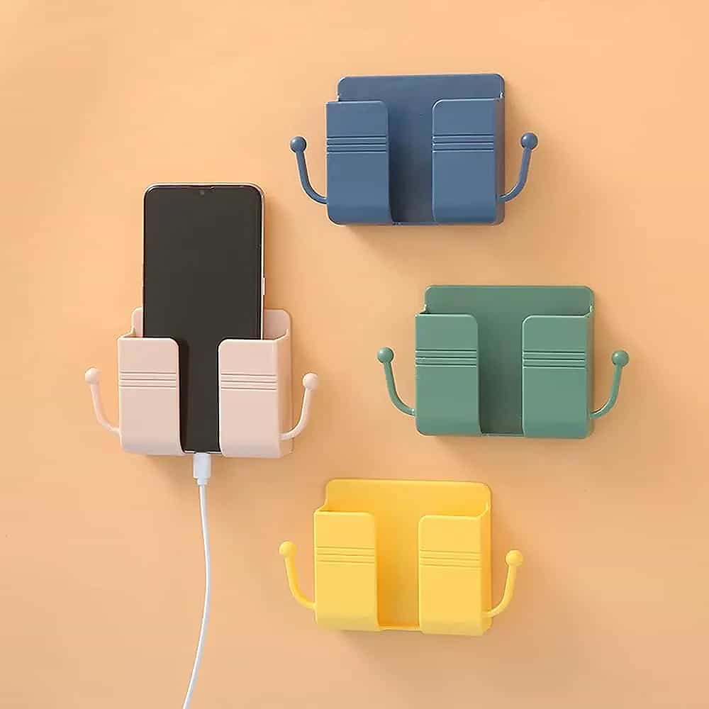 Self Adhesive Wall-Mounted Phone, Remote & Multi-Purpose Holder