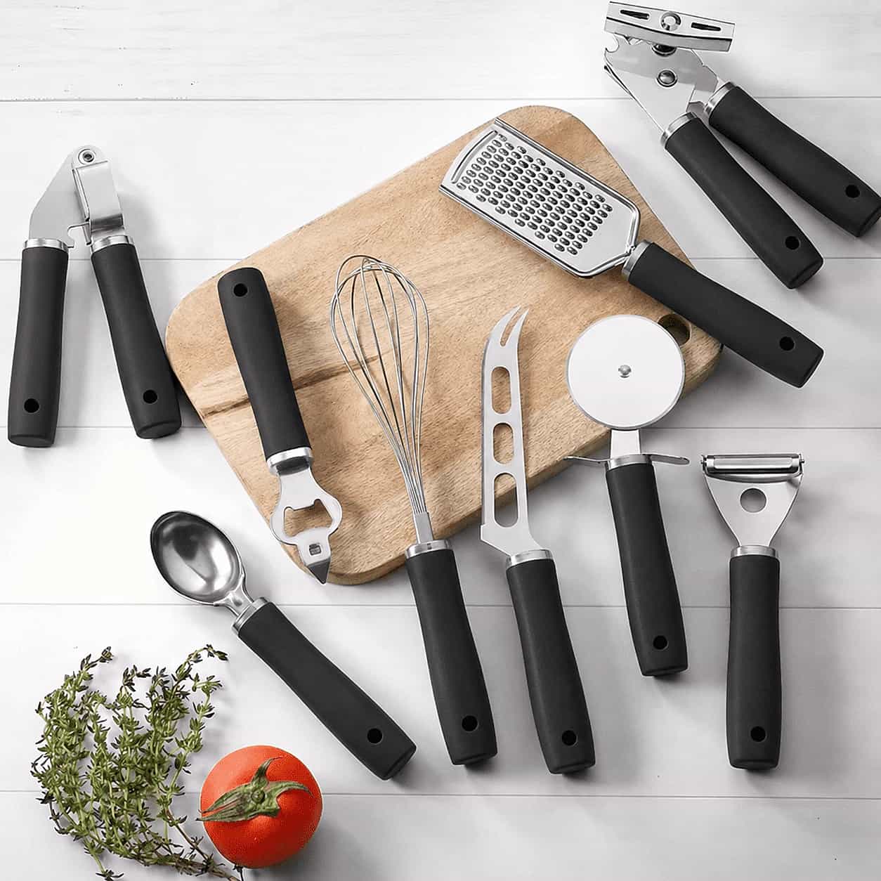 Aesthetic Stainless Steele 9‑Piece Kitchen Utensil Set