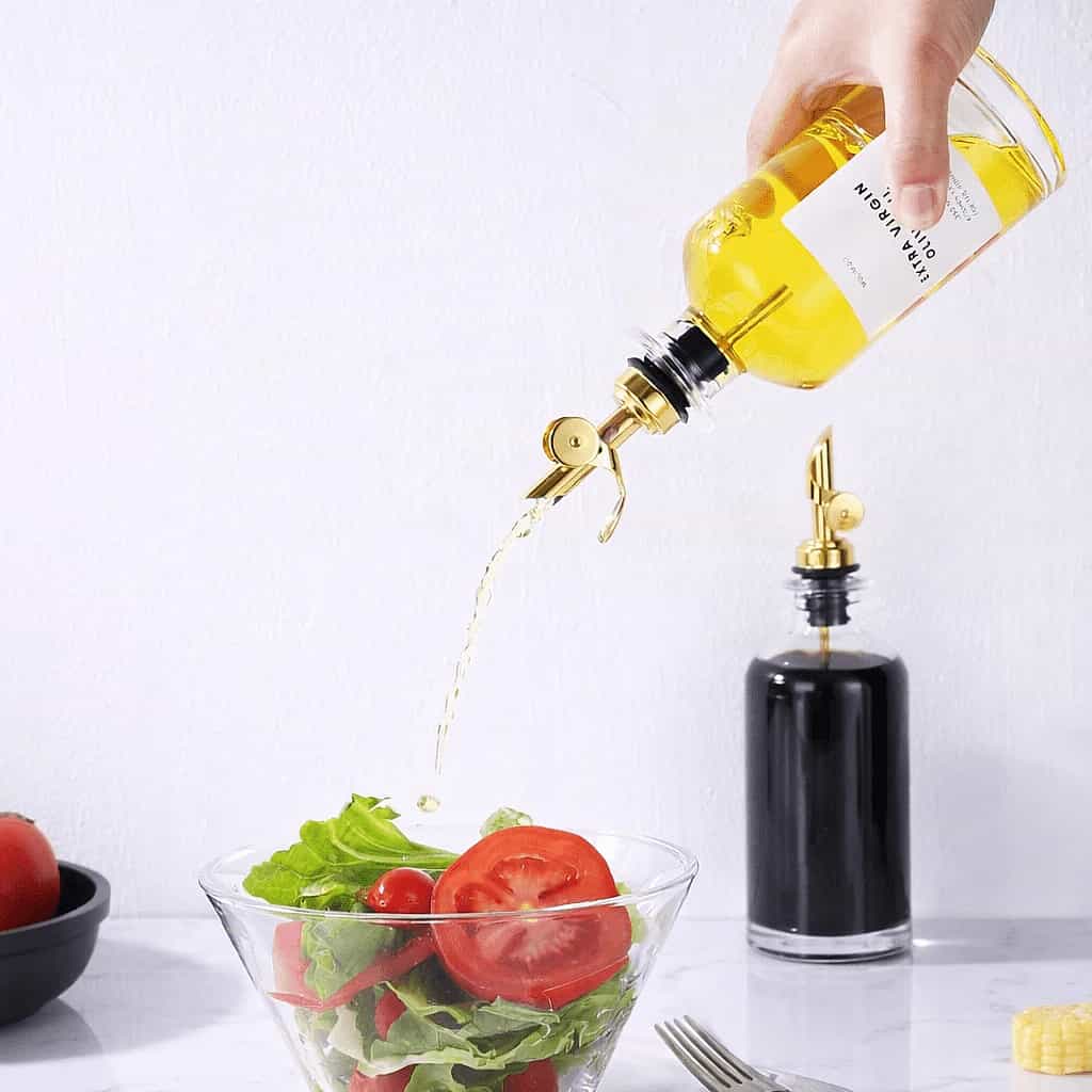 Glass Oil & Vinegar Dispenser Bottle (500 ml) – Round & Square Bottle  (Non Labeled)