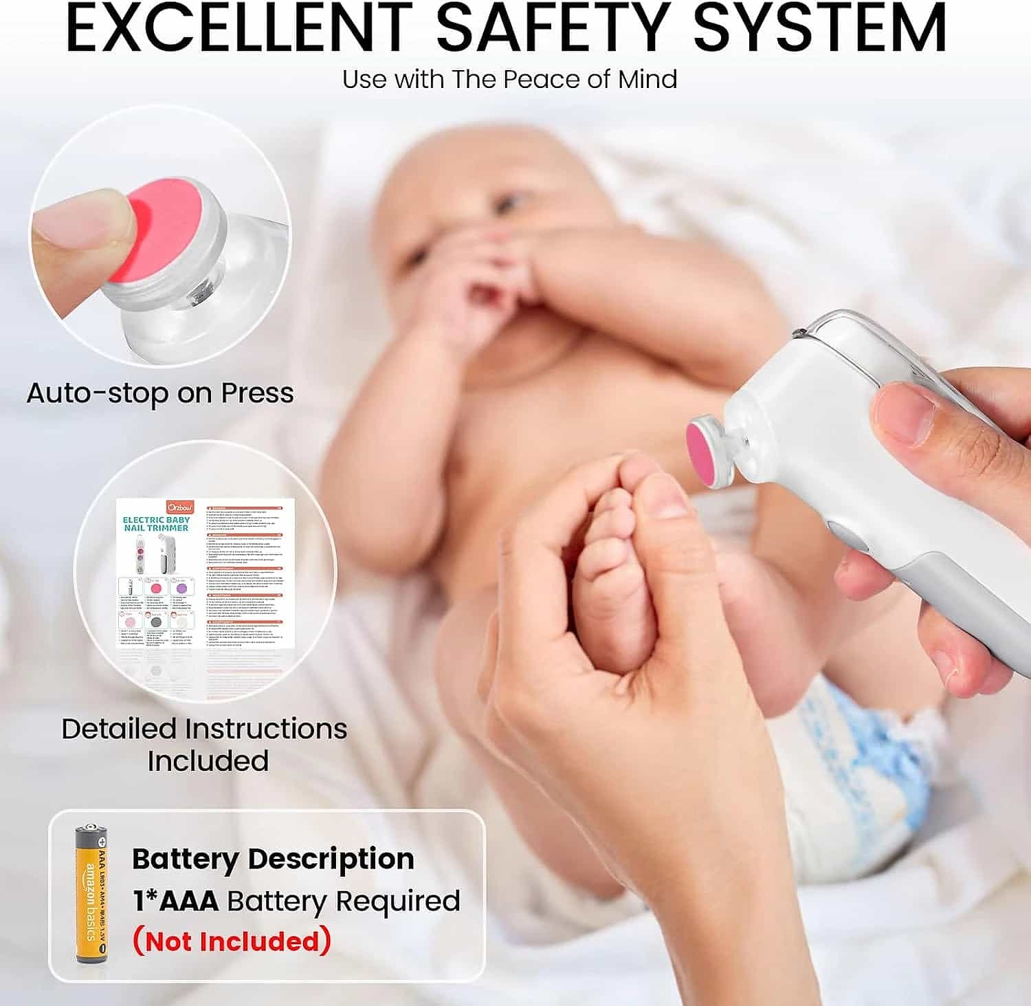 Electric Nail Trimmer for Babies