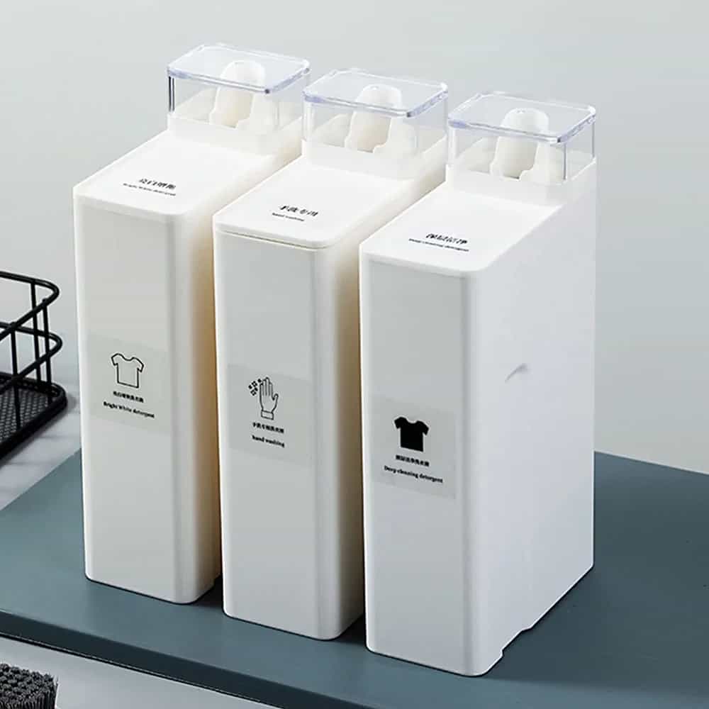 Refillable 1000ml Laundry Detergent Bottle – White (1 Bottle)