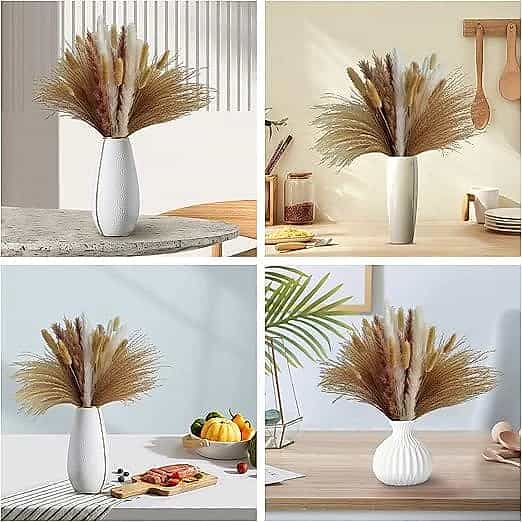 Natural Dried Pampas Grass Bouquet – Decorative Arrangement