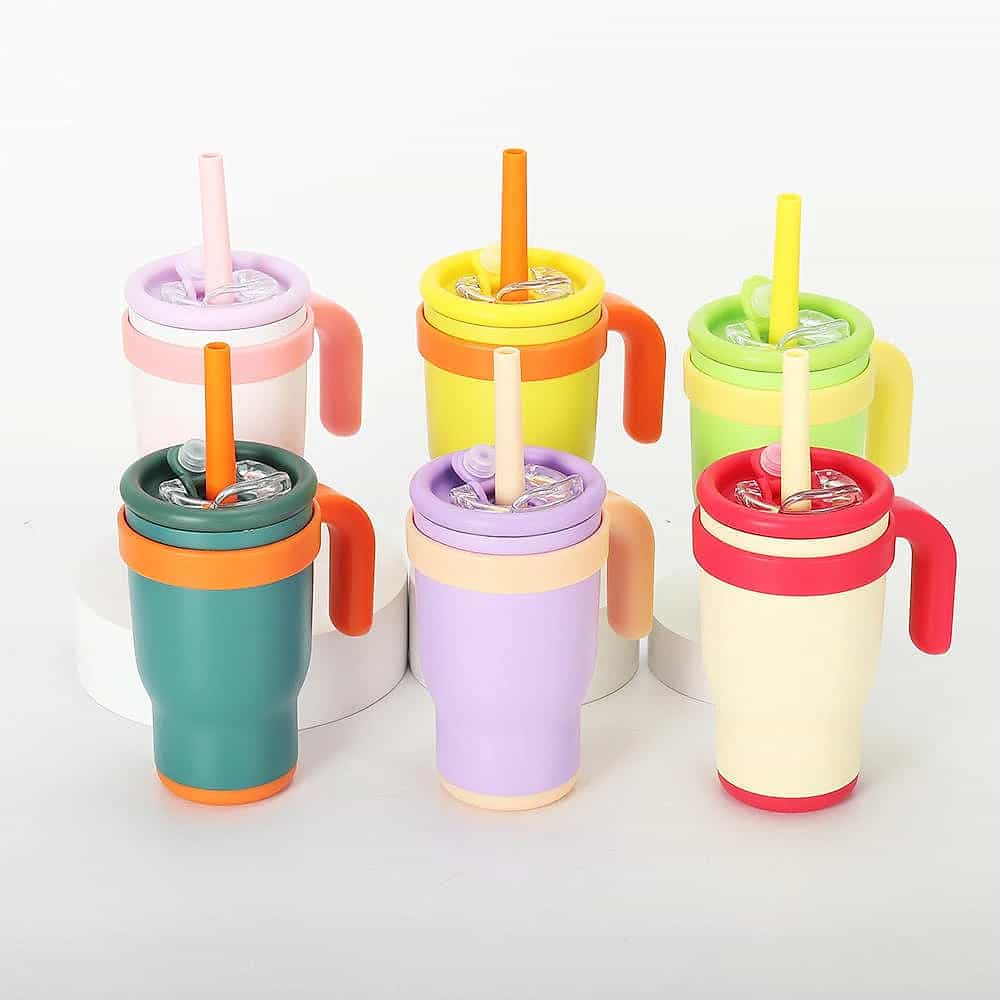 Kids Stainless Steel Straw Bottle with Handle