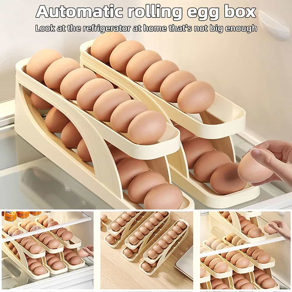 Rolling Egg Dispenser – Space-Saving Storage