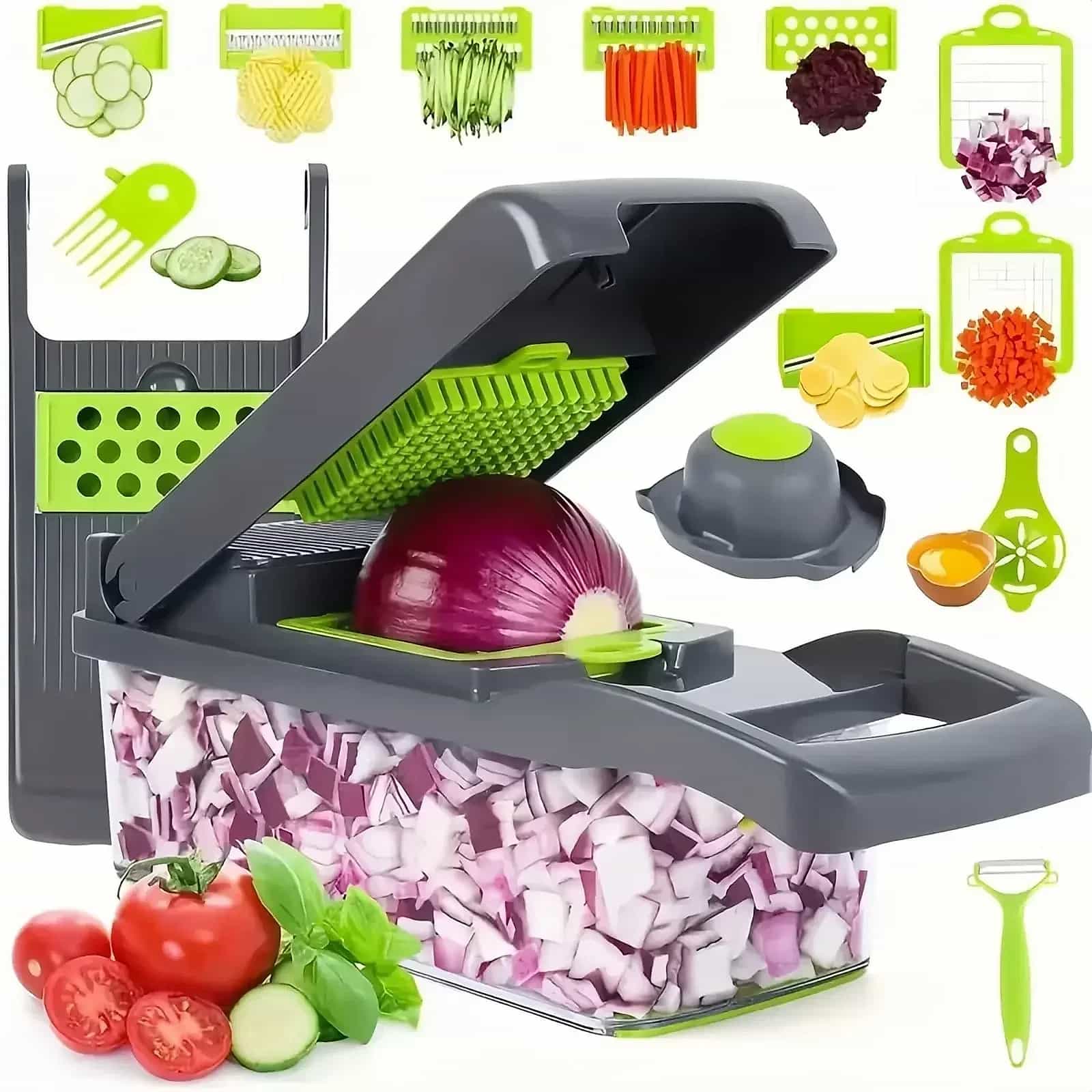 16-in-1 Multifunctional Vegetable Chopper & Slicer