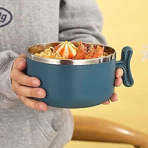 Stainless Steel Noodle Bowl with Lid