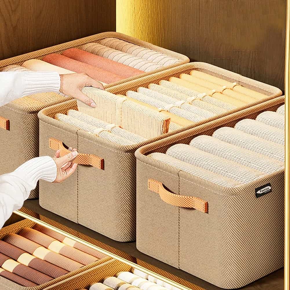 Foldable Clothes Storage Box with Handle
