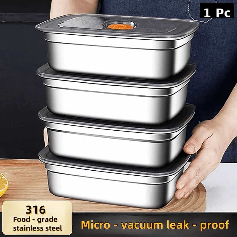 Bento Stainless Steel Food Storage Containers/Lunch Box - (1 box)