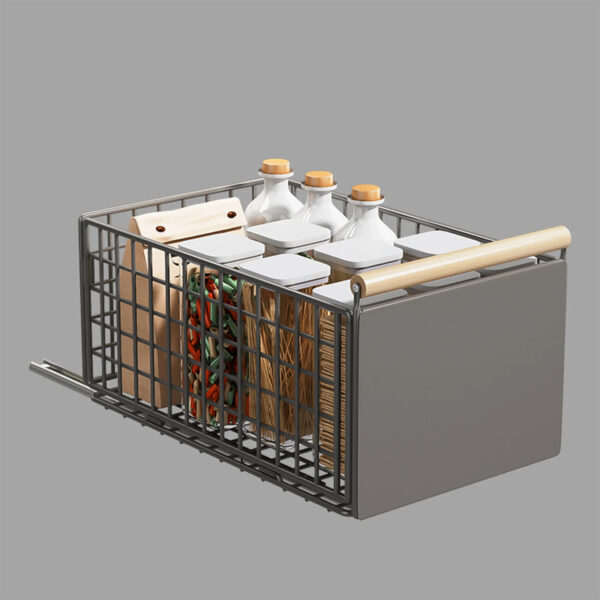 Kitchen Pull-Out Cabinet Storage Rack