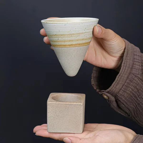 Ceramic Tapered Coffee Cup