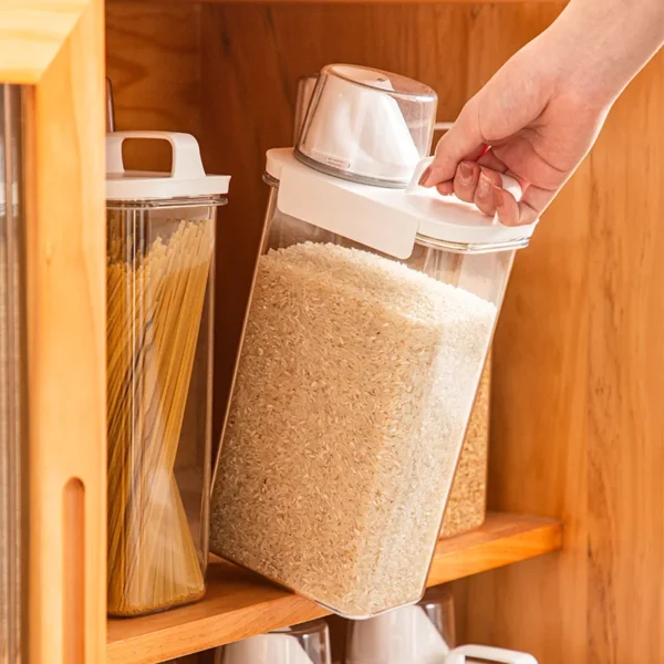 Airtight Storage Container with Scoop – 1100ml & 1800ml
