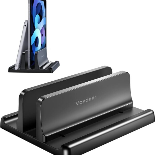 Adjustable 3-in-1 Vertical Laptop & Tablet (Notebook) Stand/Holder
